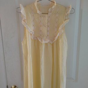Coastal Cowgirl-sheer- Maxi Length- Vintage Slip Dress